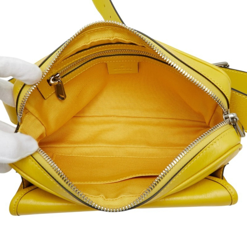 GUCCI Yellow Leather Fanny Pack - Picture 10 of 12